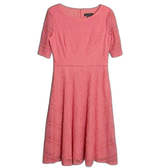 Jessica Howard Lace Coral Dress Women's Size 10 - Picture 1 of 3